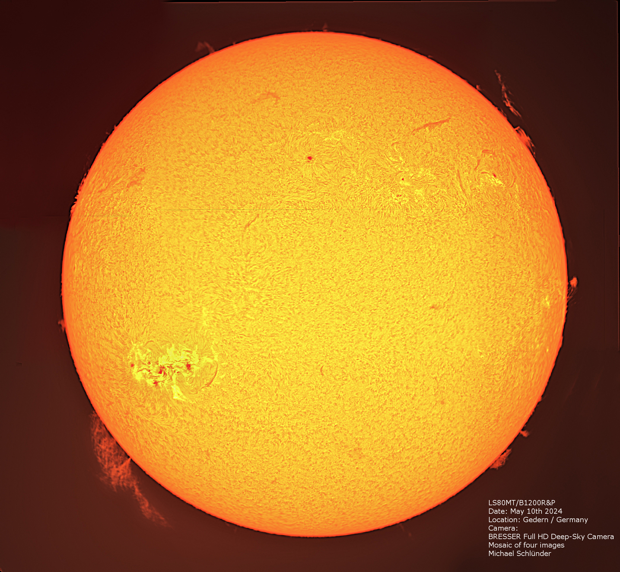 LUNT LS80MT/B1800R&P Multipurpose APO Telescope for Sun + Night-Sky