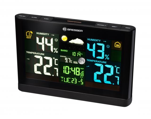 BRESSER radio controlled Weather Station Meteo THBM Colour 
