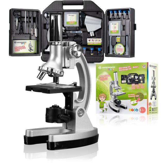 BRESSER JUNIOR Biotar DLX 300x-1200x Microscope with Case 