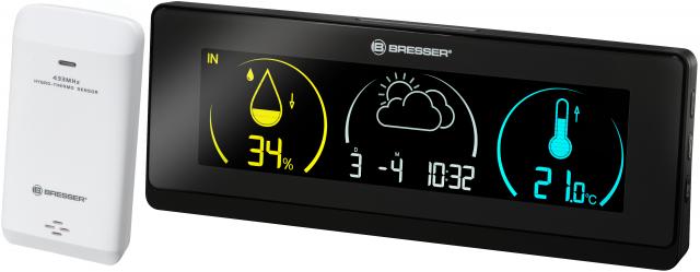 BRESSER Colour Weather Station ClimaTrend Life with colour change 